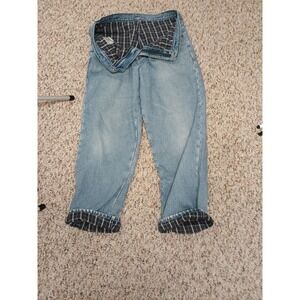 Y2K L.L. Bean Original Fit Relaxed Fit Flannel Lined Denim Jeans  (36×30)
